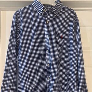 Polo by Ralph Lauren Blue Checkered Men's Shirt